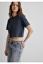 Anthracite Crop Basic T-Shirt Crop / Short Cut 1613072-70763