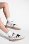 Women's Sneaker Retro Double Lace-Up Suede Sports Shoes Forden Black - 5