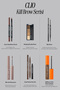 قلم حواجب ذو طرف رفيع للغاية ذو وجهين يوفر مظهرًا طبيعيًا Kill Brow Slim Brow (04 Cool Grey) - 6