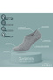 6 Pack Men's Gray Bamboo Elastane No Show Invisible Seamless Sneakers Socks 3103 - 2