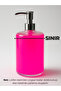 2-Piece Plastic Liquid Soap Bottle Soap Dispenser with Metal Stand 500 ml Cream - 3