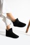 Black Unisex Home Boots with Fur Inside - 6