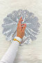 Silver Sparkling Sequin Bride Groom Handkerchief, Silver Sequin Sequin Detail, Wedding Henna Circumcision Promise Engagement - 2