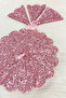Pink Sparkling Sequin Bride Groom Handkerchief, Sequin Sequin Detail, Wedding Henna Circumcision Promise Engagement Bride - 5