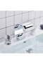 Bathroom Sink Bathtub Jacuzzi Faucet Built-In Chrome Color New Stone Model Waterfall 7 Years Warranty Imported - 7