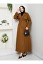 Double-Breasted Collared Belted Full-Length Modest Trench Coat RC1403056 - 4