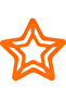 Silicone Teether Star Sunset Orange