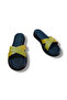 Knitted Genuine Leather Cross Strap Slippers - 5