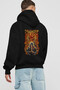 NARUTO ITACHI UCHIHA Anime Back Printed Black Oversize Hooded Sweatshirt Men Women - 2