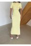 Fitted Ribbed Knitwear Dress - 4