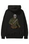 Jason Back Printed Black Oversize Hooded Sweatshirt Men Women