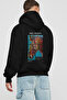 Andy Warhol Back Printed Black Hoodie Oversized Hooded Sweatshirt Men Women