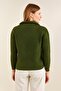 New Season Women's Crop Half-Zip Ribbed Knit Sweater - 5