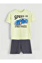 Lcw Kids Crew Neck Boys T-Shirt and Shorts