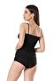 Özkan 25505 Women's Cotton Thin Strap Lace Collar Athlete Briefs Underwear Set - 2