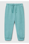 Boy's Grey-Green Sweatpants with Logo on Back Pocket
