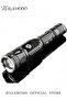 USB Charging Flashlight Black 15cm - 2