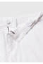 Boy's White Pocket Regular Fit Denim Bermuda Shorts - 3