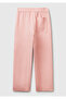 Women's Pink 100% Linen Drawstring Pocket Cigarette Pants - 4