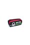 Black Benetton Block Patterned Double Compartment Pencil Case for Boy