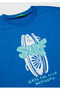 Boy's Cobalt Blue Graphic Printed Short Sleeve T-Shirt - 3