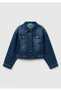 Girl's Dark Denim Denim Jacket