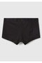 Men's Black Cotton Blend Waist Logo Printed Boxer - 4