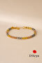 Dd485 Three Color Top Gold Silver Rose Detailed Bracelet Handmade