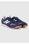 Men's Lavender Blue Suede Look Lace-Up Sneaker with Logo Detail on the Side - 3