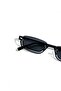 Guli̇te Sunglasses Metal Half Frame Silver Black 2026 - 3
