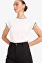 Slim Fit Crew Neck Ribbed Short Sleeve T-Shirt E6992Ax25Au