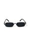 Guli̇te Sunglasses Metal Half Frame Silver Black 2026 - 4