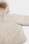 Baby Girl Fleece Lined Zippered Plush Hooded Coat C5319A524Au - 2