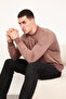 Men's Basic Long Sleeve Plain Sweatshirt - 2