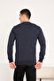 Men's Basic Long Sleeve Plain Sweatshirt - 5