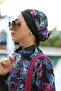 Lena Model Lily Pattern Design Hijab Swimsuit Set - 4