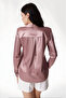 Women's Rosewood Lightweight Drapey Satin Surface Shirt HZL22W-BD139641 - 7