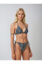 Women's Leopard Black Halter Neck Tie Triangle Bikini Set Hzl25S-Lc5005 - 2