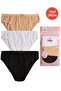 Özkan 25805 Women's 3-Pack Cotton Flexible Comfortable Slip Bikini Panties