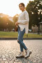 Beige Memory Foam Lace-Up Non-Slip Sole Women's Boots Fade Z (Narrow Fit, Order 1 Size Larger) - 3