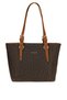 Women's Brown Tan Oversized Multi-Compartment Sports Model Sleeve Bag, Hand and Shoulder Bag Mds2205 - 4