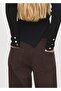 Asymmetrical Sweater with Buttons - 5