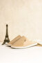 Unisex Velvet Fabric Leather Detailed Home Slippers Ribbed Fabric Home Slippers Dowry Bundle Slippers Stc1154 - 4