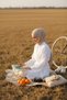 White - 100% Cotton Pocketed Belted Women's Hijab Kimono 1166-Tes - 6