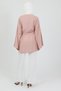 Dusty Rose - Natural Viscose Fabric Women's Hijab Kimono with Pockets and Belt 1168-Tes - 8