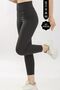 Women's High Waist Ribbon Slimming Ribbed Winter Leggings 3028 - 5