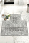 Non-Slip Base Washable 2 Piece 60x100 - 50x60 Bathroom Carpet Mat Toilet Seat Set - 3