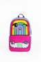 Benetton Rainbow Patterned School Set (Primary School Bag, Green Flask) - 2