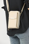 Unique Market Cream Women's Crossbody Wallet Bag - 3