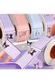 50 Pcs Sanrio Kuromi School Name Tag Sticker Lilac 2,5X4,5 cm - 4